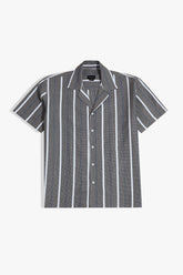 Cuban Collar Half Sleeve Shirt